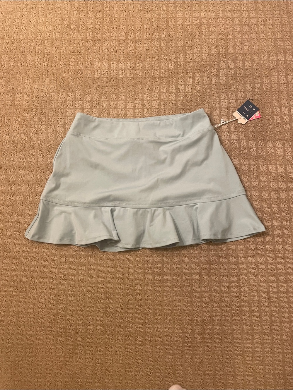 Tommy Bahama Pale Blue/Green Ruffle Hem Skort